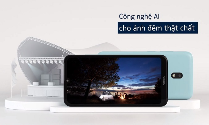 Điện thoại Nokia 2.2 16GB Đen bóng công nghệ chụp hình tiên tiến