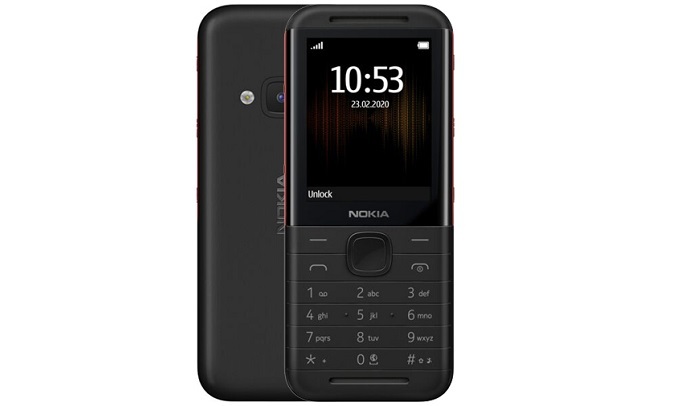 Điện thoại Nokia 5310 Đen Đỏ 2020 - Thiết kế
