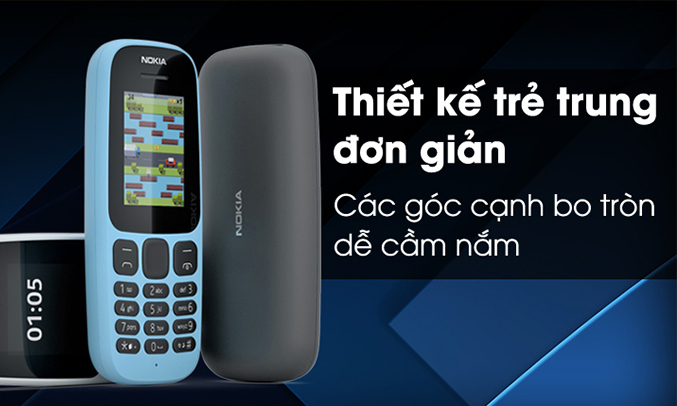 Nokia 105 Dual sim 2017 xanh chính hãng | nguyenkim.com