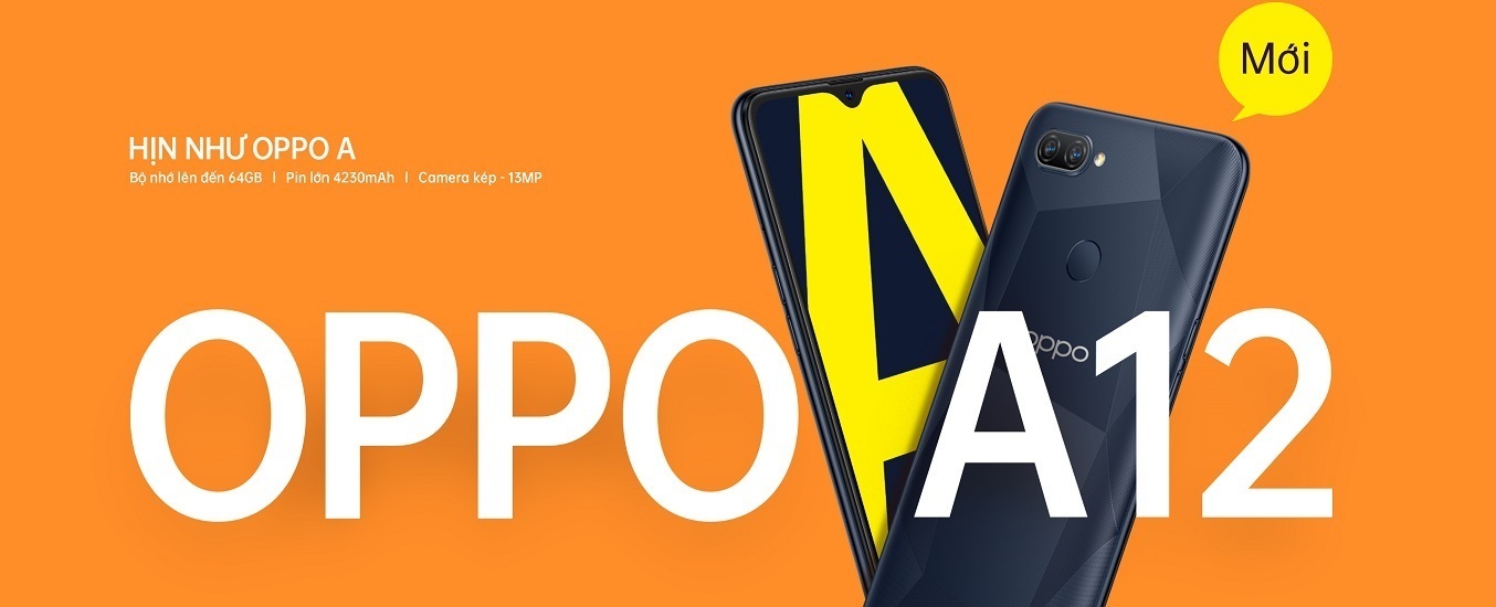 Điện thoại OPPO A12 3GB/32GB Xanh Đam Mê - Thiết kế độc đáo