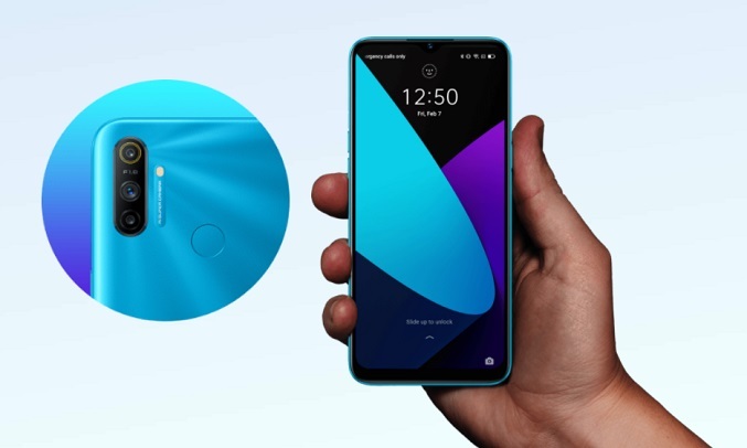 Điện thoại Realme C3 Xanh - Mở khóa vân tay một chạm