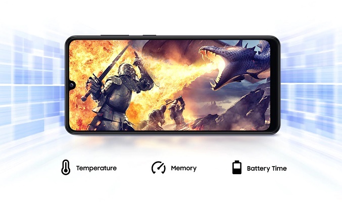  Điện thoại Samsung Galaxy A31 Đen Chơi game sống động với chế độ Game Booster