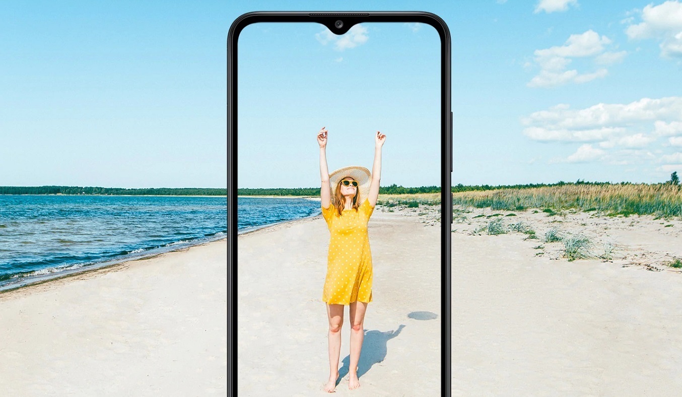 Điện thoại Samsung Galaxy A02s 4GB/64GB Đen - Màn hình viền mỏng