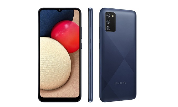 Điện thoại Samsung Galaxy A02s 4GB/64GB Xanh - Mở khóa khuôn mặt