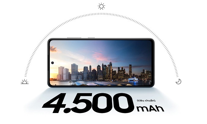 Điện thoại Samsung Galaxy A52 4G 8GB/128GB Tím - Dung lượng pin 4500mAh