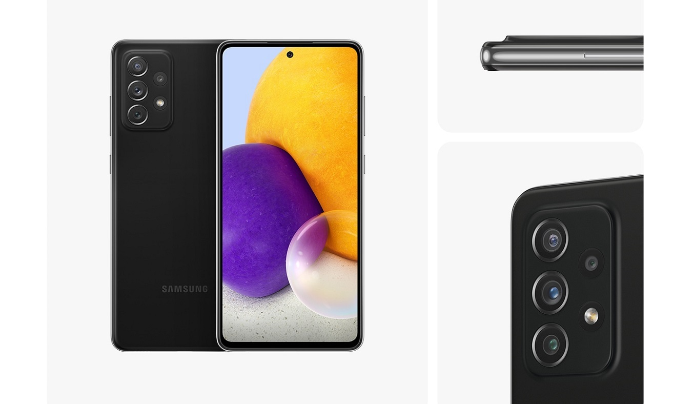 Điện thoại Samsung Galaxy A72 4G 8GB/256GB Đen - Camera