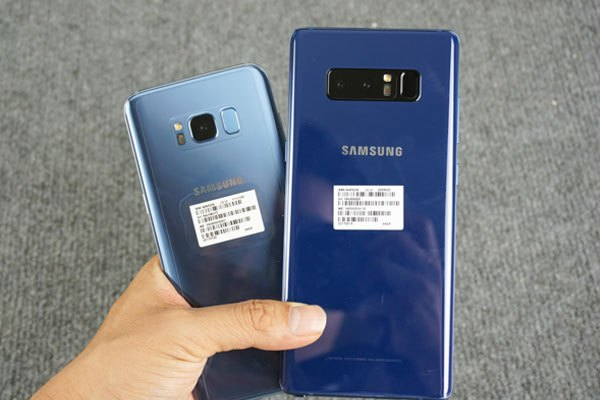 Sự khác biệt màu sắc giữa Galaxy Note 8 và Galaxy S8