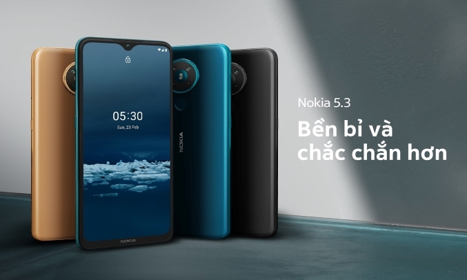Điện thoại Nokia 5.3 Xám