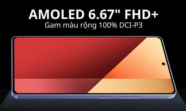 Điện thoại Xiaomi Redmi Note 13 Pro 4G màn hình lớn sắc nét
