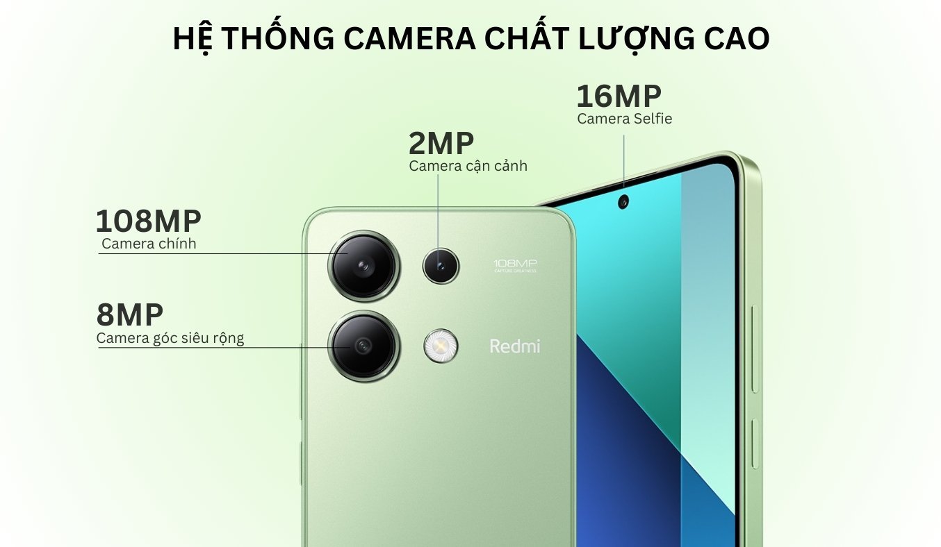 Điện Thoại Xiaomi Redmi Note 13 6GB/128GB Xanh Giá Rẻ, Chính Hãng ...