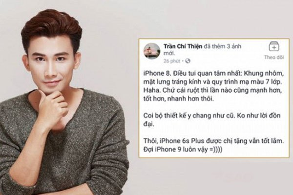 Hết Đức Tuấn chê iPhone X, đến Chí Thiện không hài lòng về iPhone 8 mới