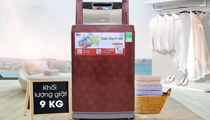 Thiết kế sang trọng, màu sắc nổi bật , máy giặt LG WF-S9019DR tôn lên nét hiện đại cho căn bếp nhà bạn