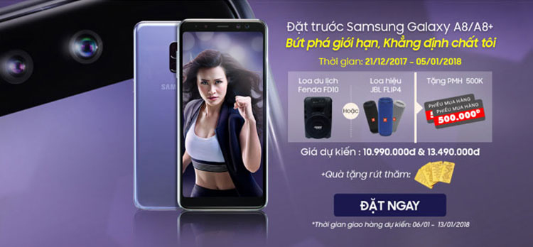 Tham gia đặt trước bộ đôi Galaxy A8 và A8+ để nhận về những phần quà hết sức giá trị này nhé!