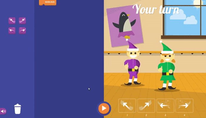 Bạn sẽ điều khiển nhân vật nhảy nhót theo các mẫu trên điện thoại