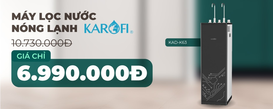 MÁY LỌC NƯỚC NÓNG LẠNH KAROFI KAD-K63