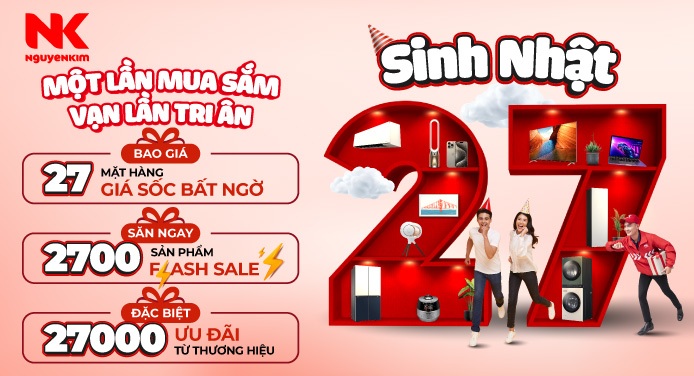Nguyễn Kim - Siêu thị điện máy, điện lạnh giá tốt