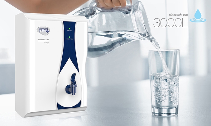 Máy lọc nước Unilever Pureit RO Casa có công suất lọc 3000L và chế độ ngắt tự động khi lõi lọc hết hạn mà chưa kịp thay thế