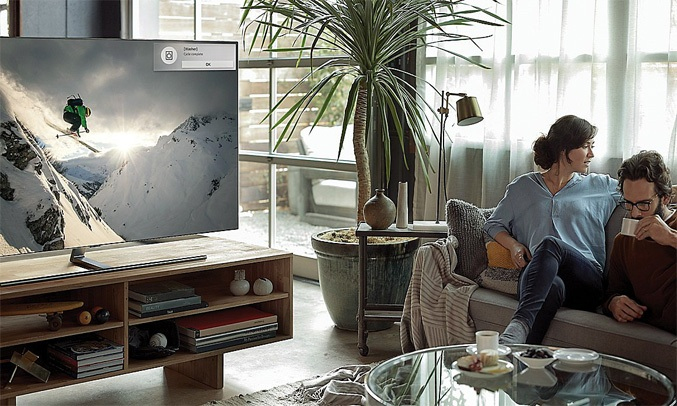 Tivi QLED Samsung 55 inch QA65Q7FNAKXXV có thể điều khiển bằng giọng nói
