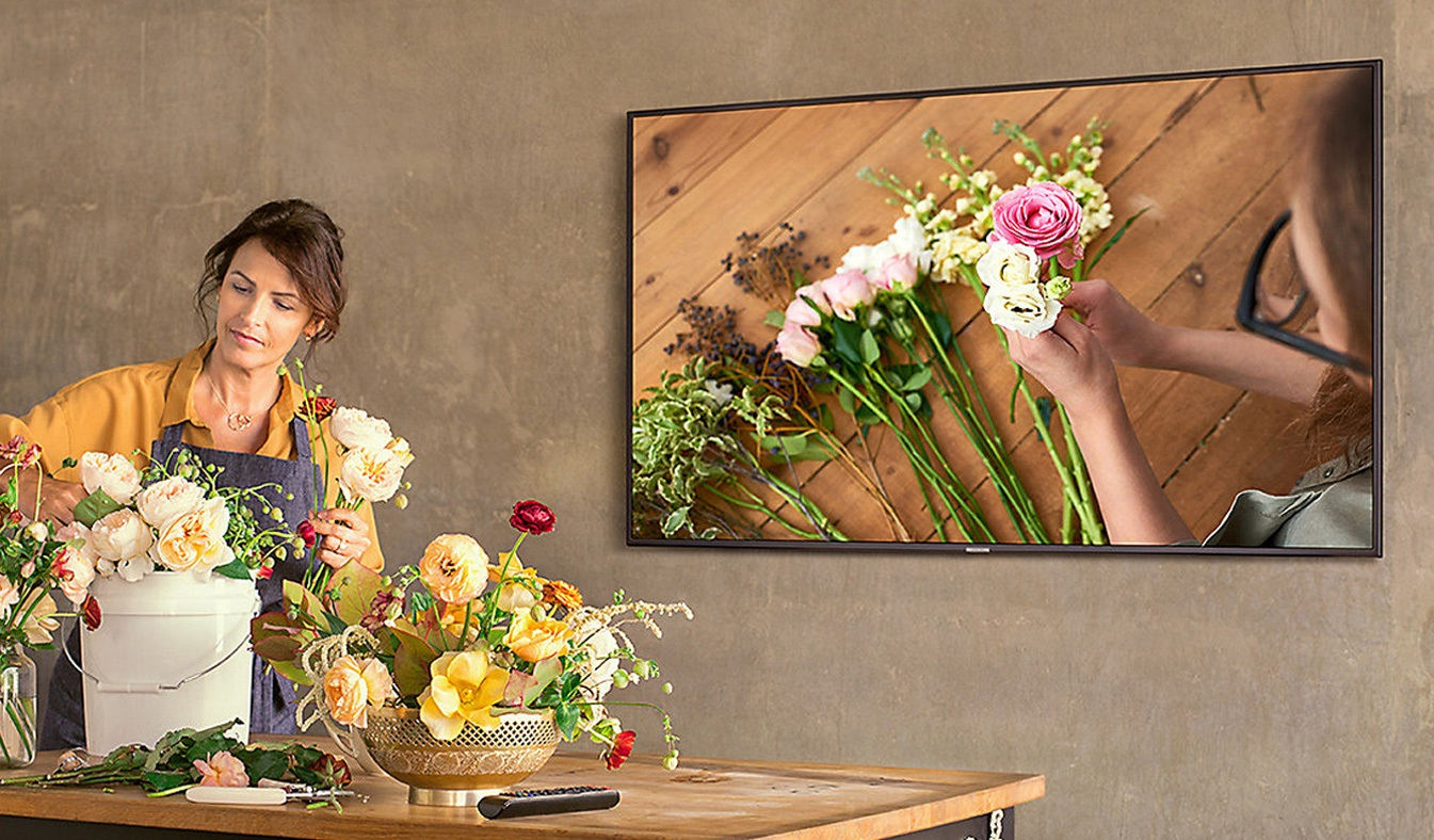 Tivi Samsung 58 inch UA58NU7103KXXV có thiết kế sang trọng, hiện đại