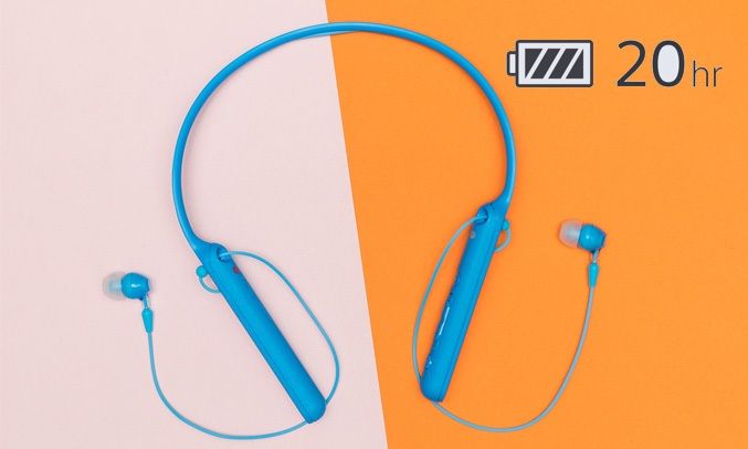 Tai nghe Sony WI-C400 màu pin đến 20 giờ