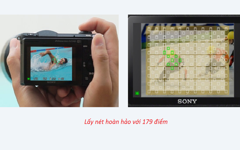Hệ thống lấy nét mở rộng với 179 điểm