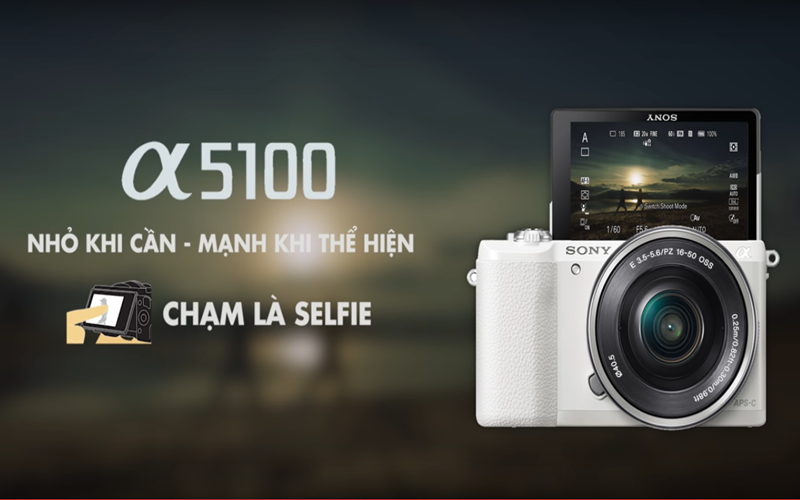Vẻ ngoài cuốn hút của Sony E-mount α5100