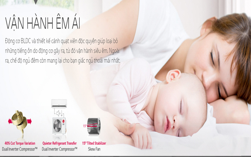 Vận hành êm ái cho cả nhà giấc ngủ ngon