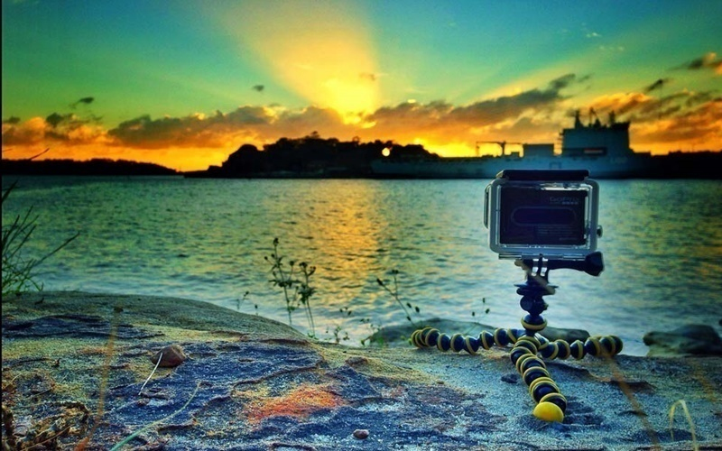 Thực hiện cảnh quay gặp trời lặn với chế độ time lapse