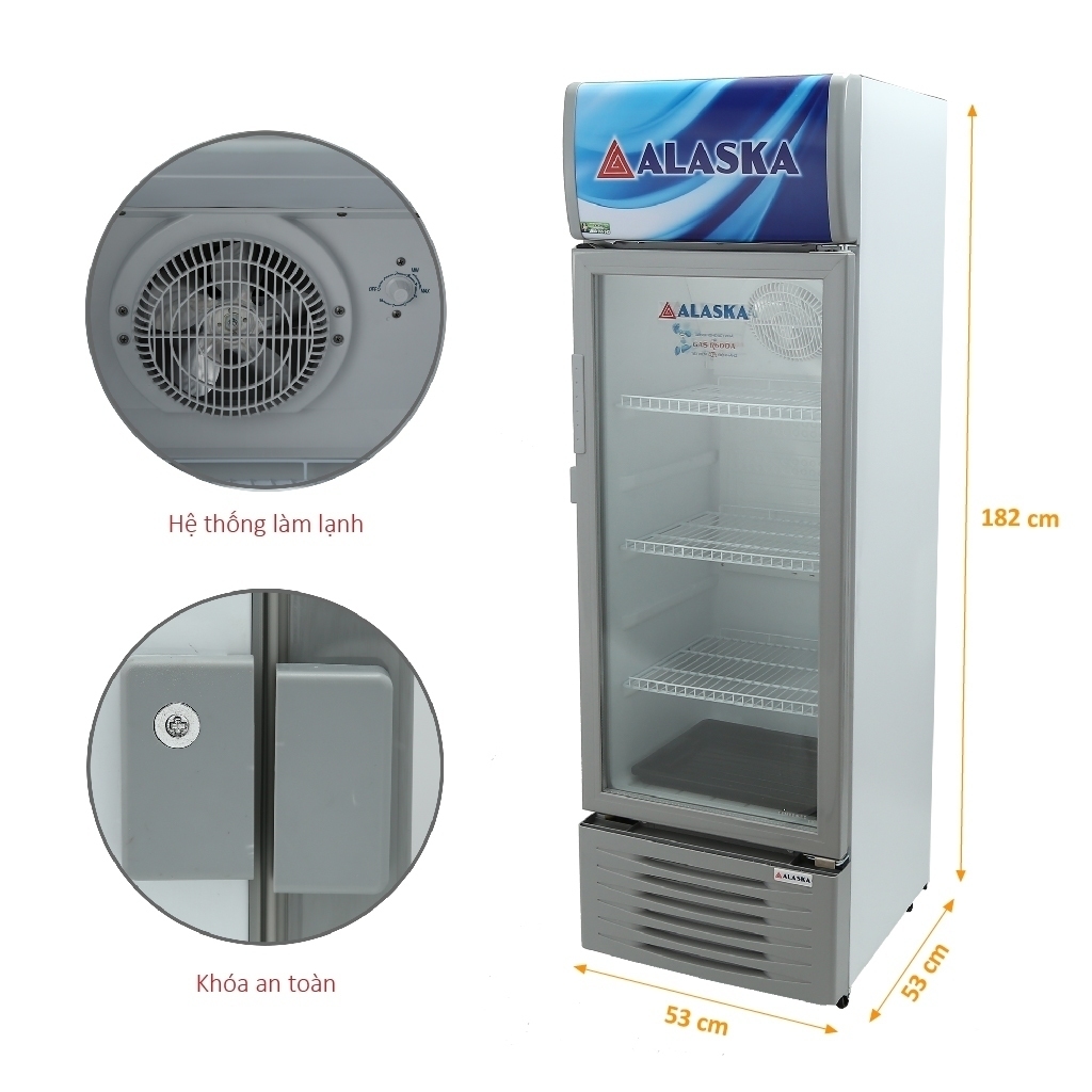 Tủ m&aacute;t Alaska 260 l&iacute;t LC-433H