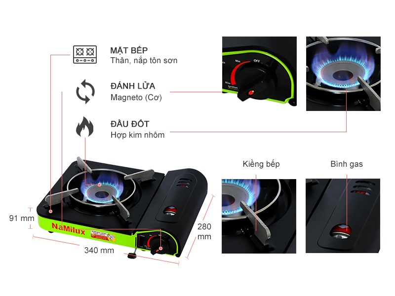 Bếp gas mini Namilux NH-041PF