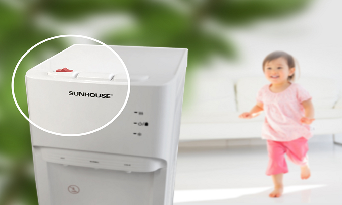 Máy nước nóng lạnh Sunhouse SHD9633 - Chức năng khóa trẻ em an toàn