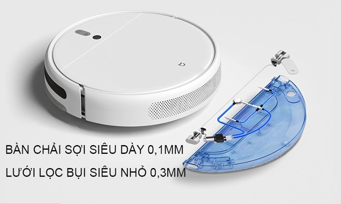 Robot hút bụi Xiaomi Mi Vacuum Mop SKV4093GL Sợi bàn chải siêu dày