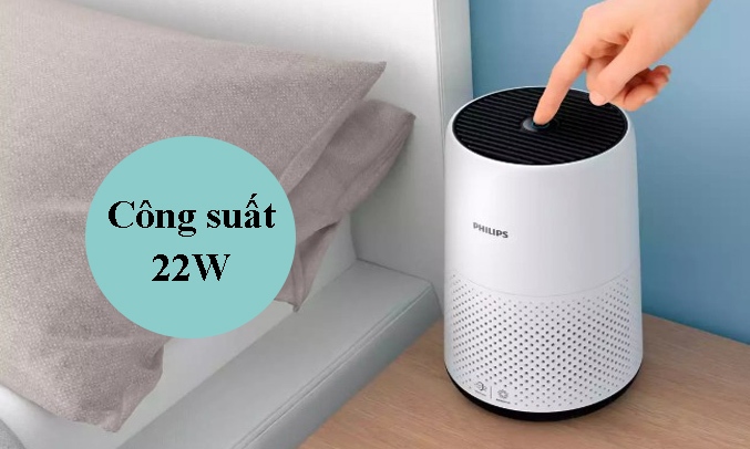 Máy lọc không khí Philips AC0820/10 Công suất hoạt động 22W