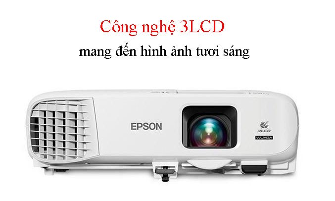 Máy chiếu Epson EB-970 Công nghệ 3LCD mang đến hình ảnh tươi sáng