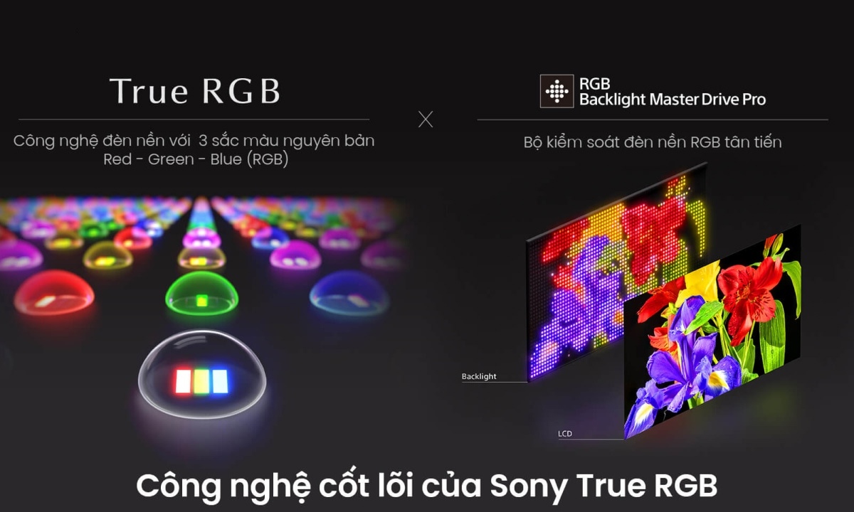 Google Tivi True RGB Sony BRAVIA 7 II