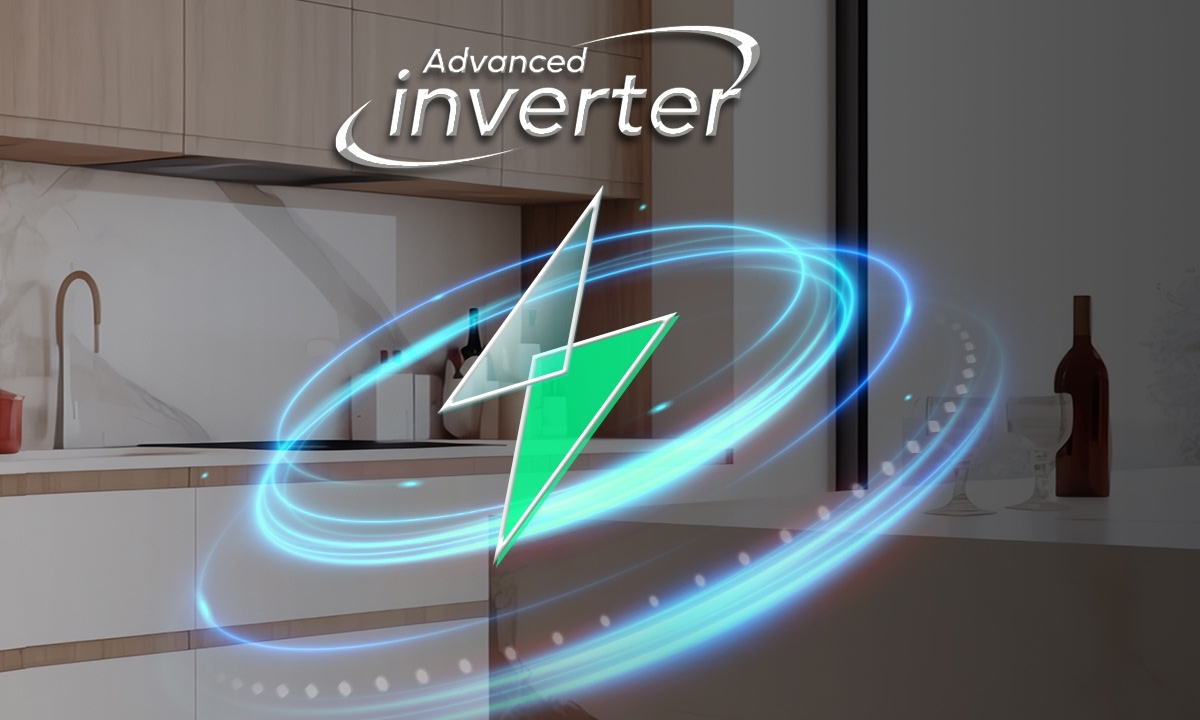 Công nghệ J-TECH Inverter Tủ lạnh được trang bị công nghệ J-TECH Inverter giúp tiết kiệm điện năng hiệu quả, đồng thời duy trì hoạt động êm ái, bền bỉ theo thời gian. Hệ thống máy nén thông minh điều chỉnh công suất linh hoạt, giúp nhiệt độ trong tủ luôn ổn định, bảo vệ thực phẩm tươi ngon lâu hơn mà vẫn giảm thiểu tiếng ồn khi vận hành.