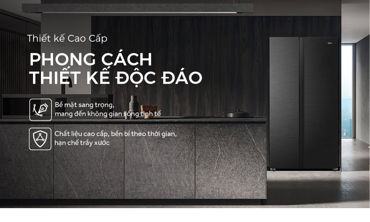 Tủ lạnh Aqua Inverter 646 lít AQR-S682XA(FS)