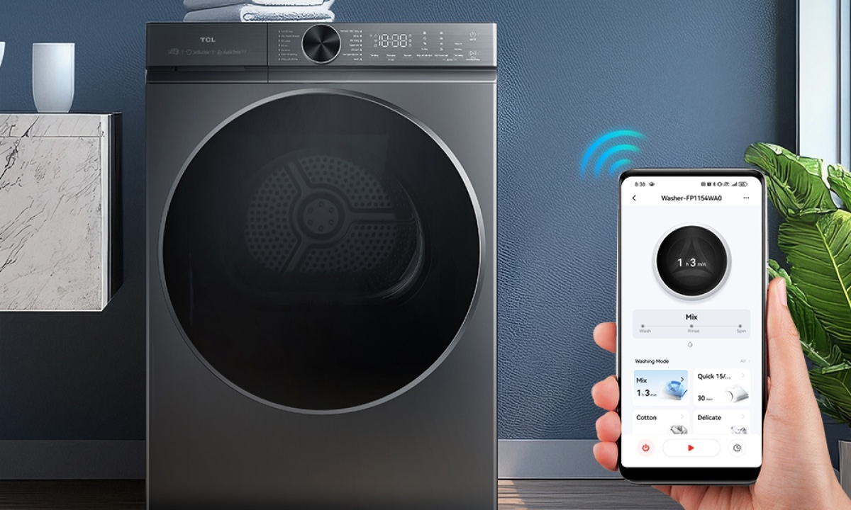 Máy sấy quần áo bơm nhiệt TCL 10 kg TDH100-C682G