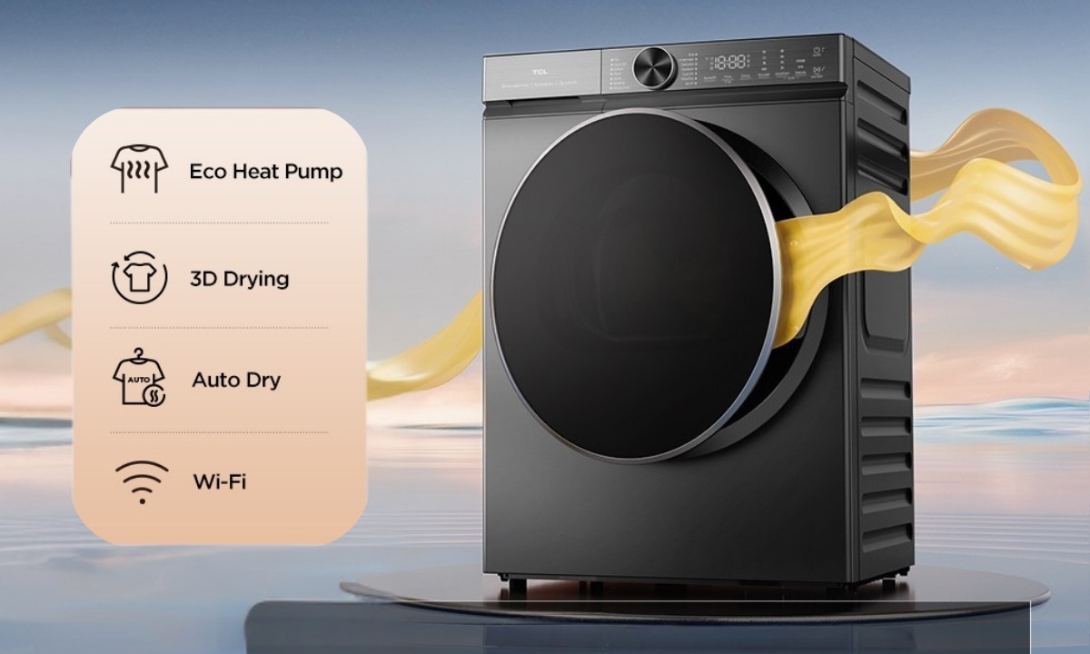 Máy sấy quần áo bơm nhiệt TCL 10 kg TDH100-C682G