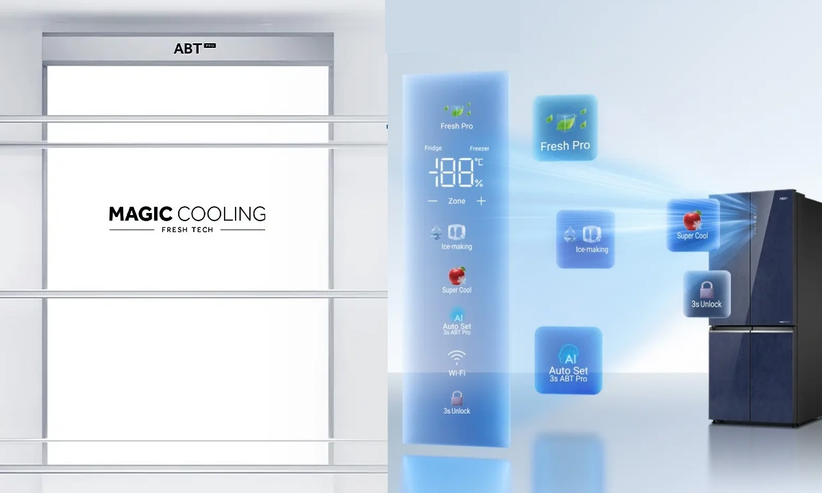 Tủ lạnh Aqua Inverter 522 lít AQR-MA600XA(KGC)U1