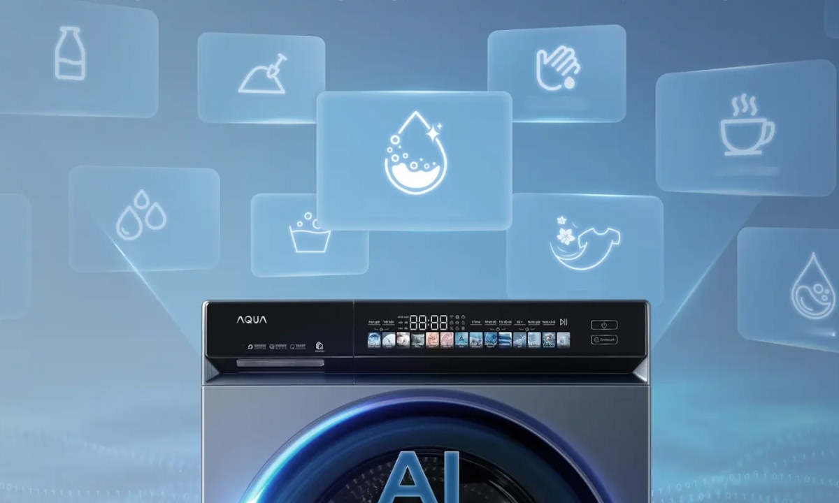 AI Smart Wash giặt thông minh Máy giặt Aqua Inverter AWD10-BP4377U1L(GN) tích hợp AI Smart Wash, giúp tự động nhận diện khối lượng và chất liệu quần áo. Từ đó, thiết bị đưa ra chế độ giặt tối ưu, đảm bảo hiệu quả giặt sạch và tiết kiệm năng lượng.