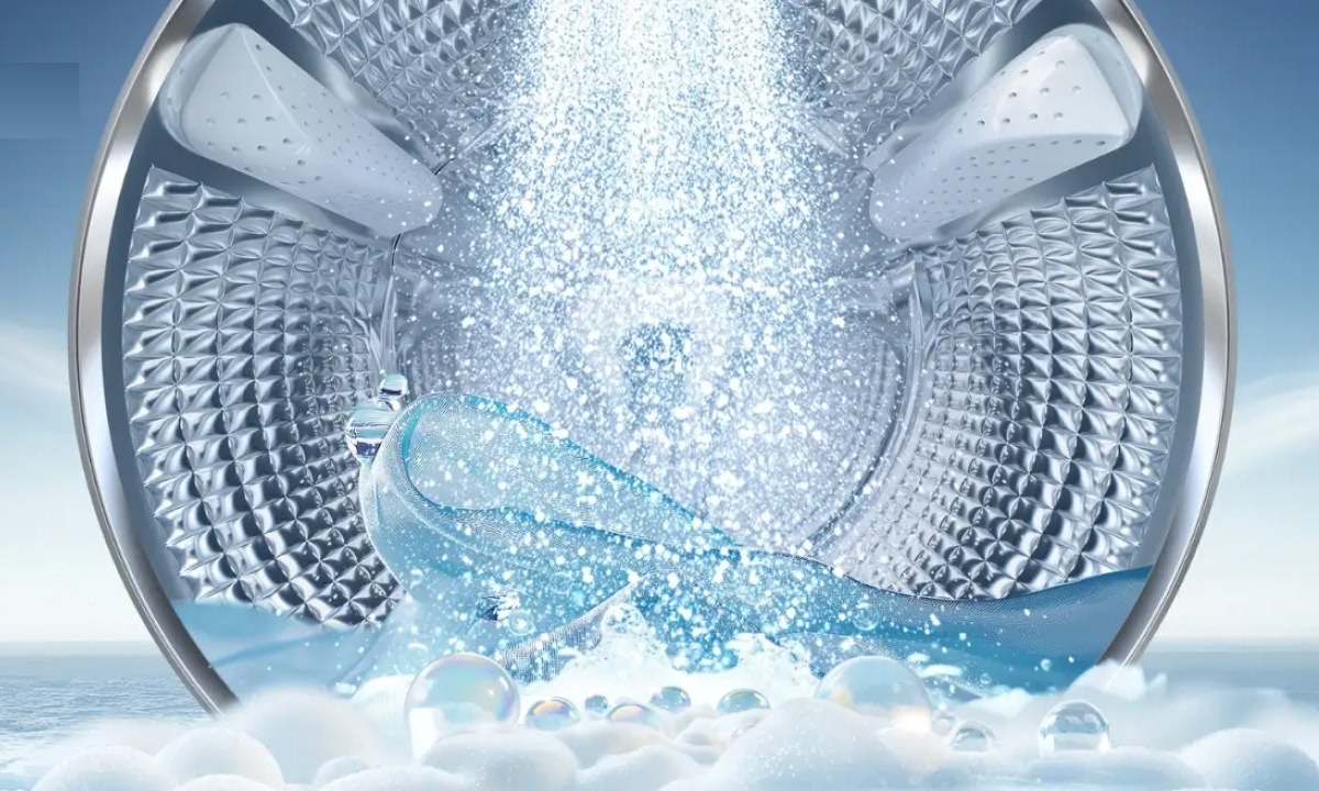 Công nghệ Essence Wash giặt sạch sâu Nhờ ứng dụng công nghệ Essence Wash, máy giặt Aqua mang lại khả năng làm sạch sâu, đánh bật các vết bẩn cứng đầu nhưng vẫn bảo vệ sợi vải mềm mại. Quần áo sau giặt luôn sạch sẽ, thơm tho và giữ được độ bền lâu dài.