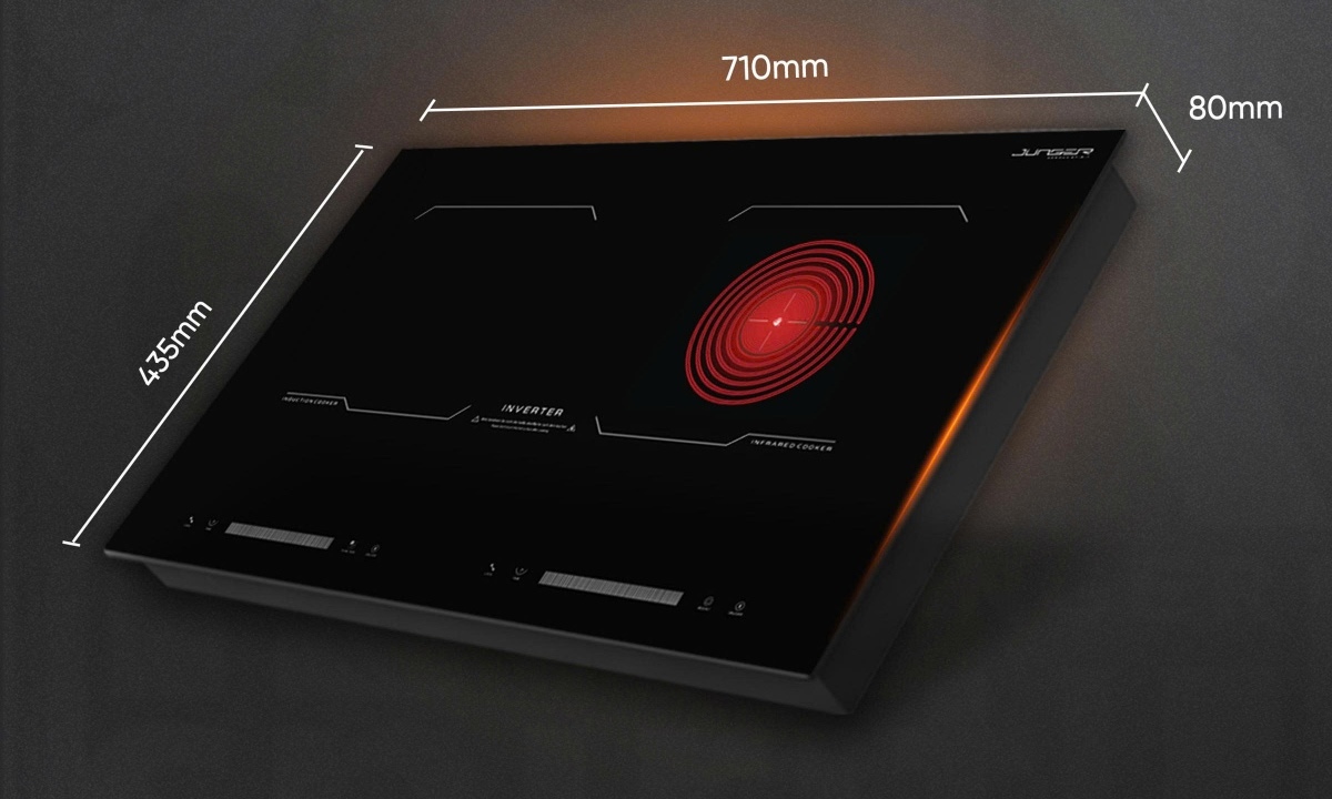 Bếp hồng ngoại Junger MK-24 - Thiết kế đèn cảnh báo