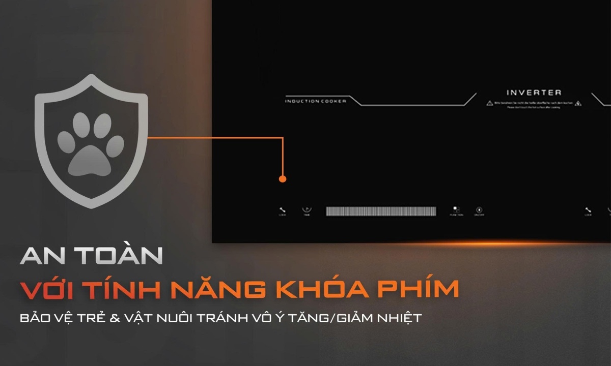 Bếp hồng ngoại Junger MK-24 - Tự động ngắt điện