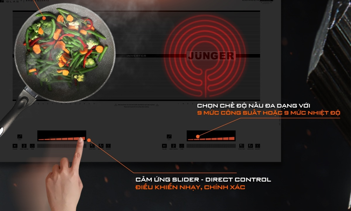 Bếp từ đôi Junger CEJ-222-INVERTER