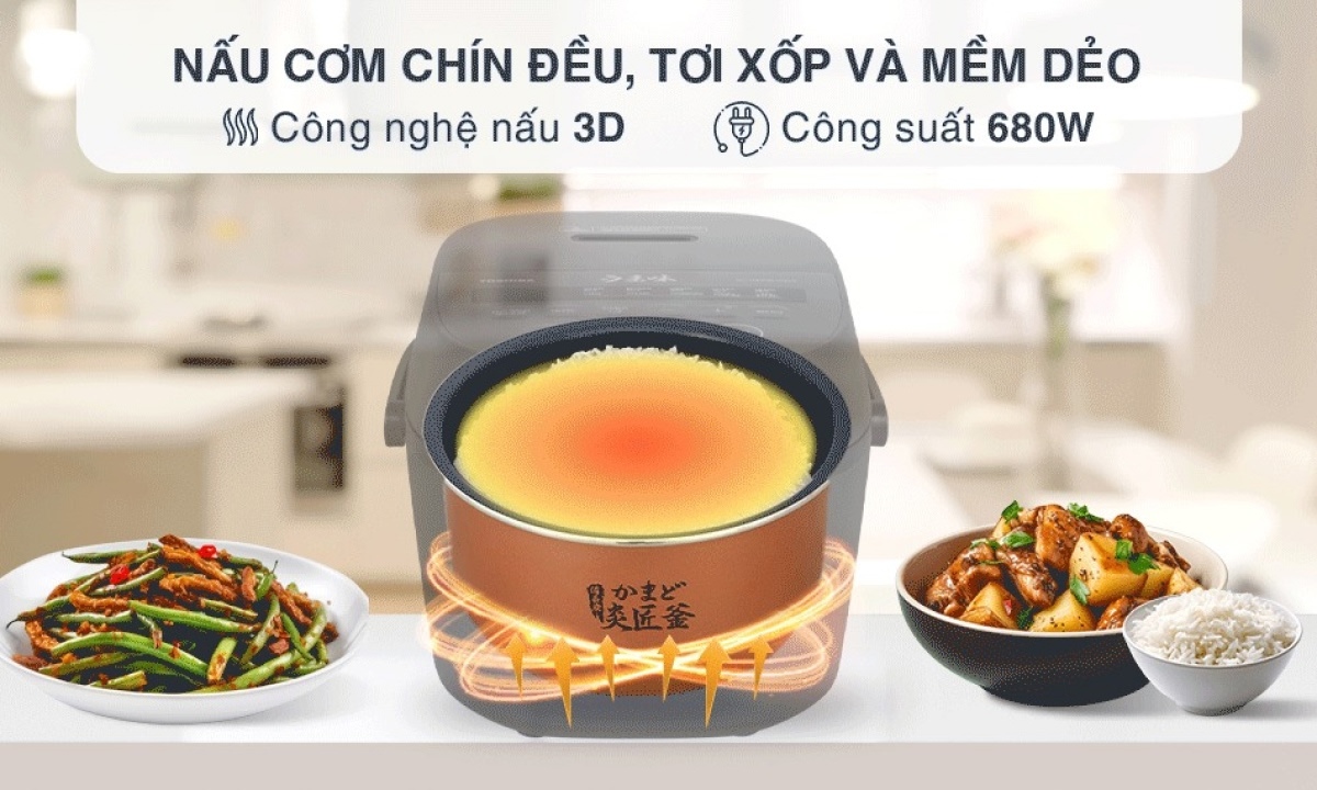 Nồi cơm điện Toshiba 1 lít RC-10DR5UVN(H)