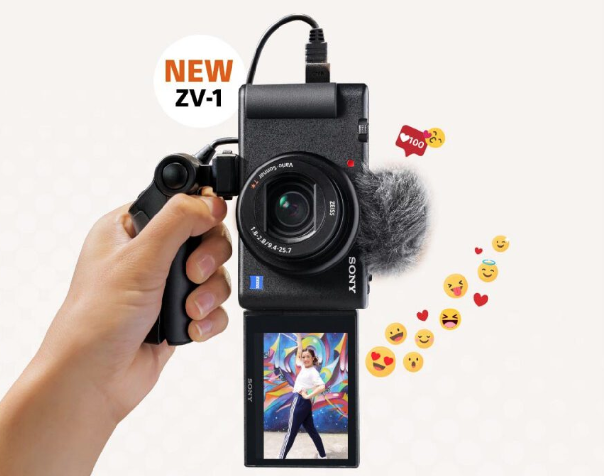 Máy ảnh Sony ZV-1/BC E32 - Âm thanh chất 