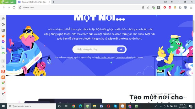 Nhập tên người dùng