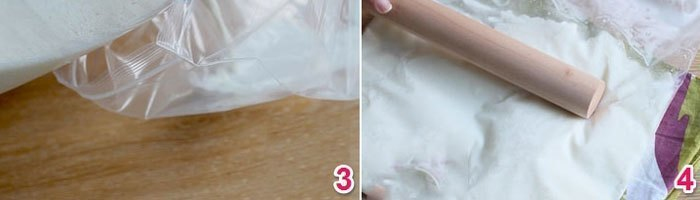 Đập sữa đông đá sau khi lấy ra từ tủ lạnh