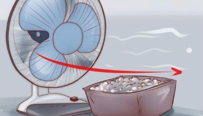 Nâng cao khả năng làm mát của quạt điện với đá lạnh